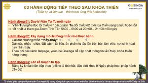 3 Hành động tiếp theo sau khóa thiền CĂN BẢN 2 ngày